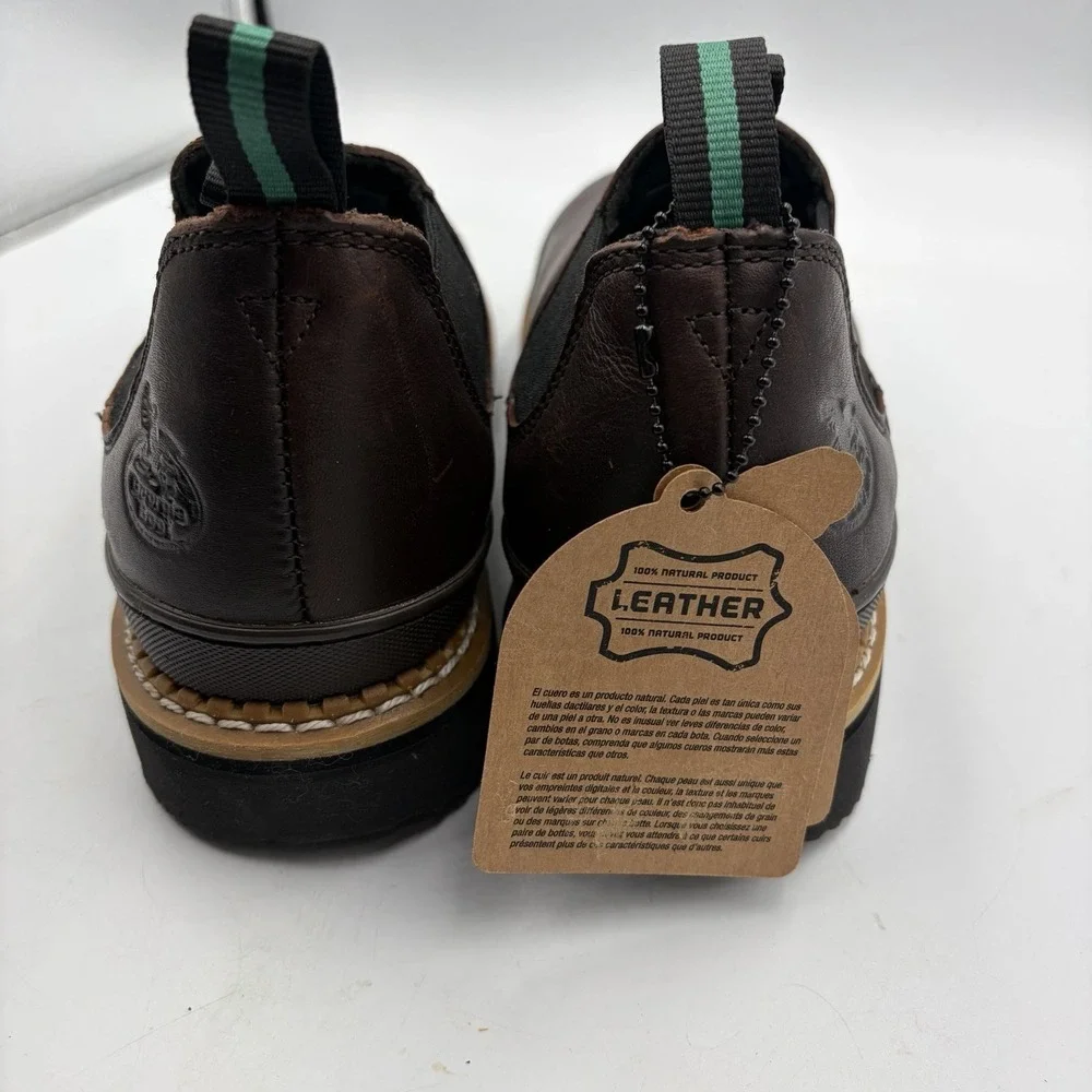 Georgia Boot Men's Georgia Giant Romeo Soft Toe Work Shoe Soggy Brown GR262 9 W